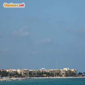 Panorama degli alberghi a Playa del Carmen