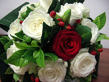 bouquet da sposa a Natale