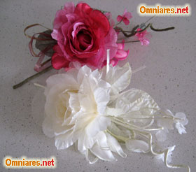 rose di stoffa